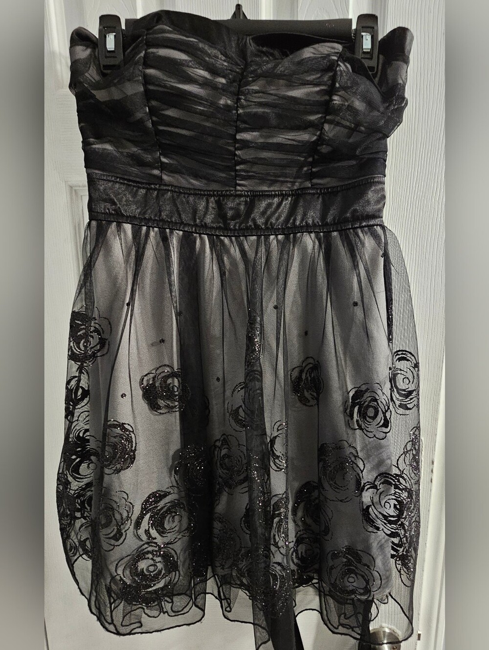 My Michelle Black Strapless Dress
